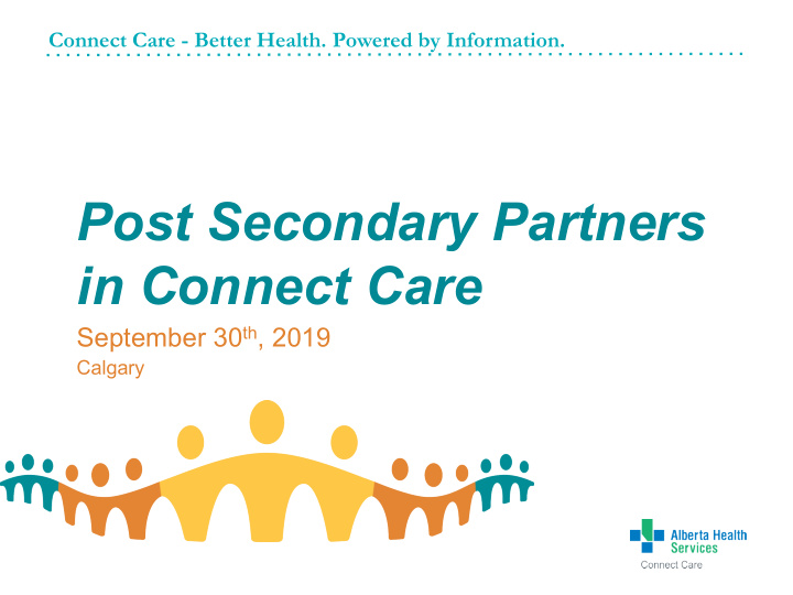 post secondary partners in connect care