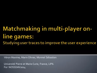 Vron Maxime, Marin Olivier, Monnet Sbastien  Universit Pierre et Marie Curie, France, LIP6.