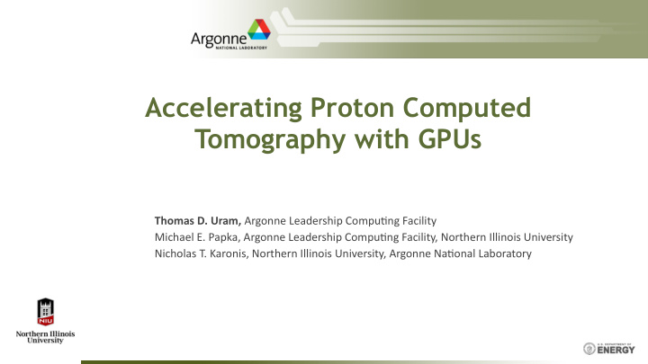 accelerating proton computed tomography with gpus