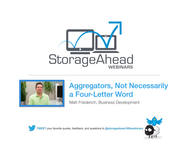aggregators not necessarily a four letter word
