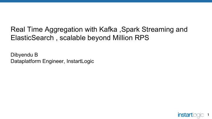 real time aggregation with kafka spark streaming and