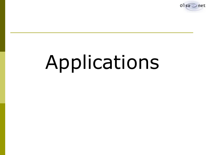 applications three sample applications