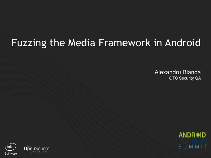 fuzzing the media framework in android