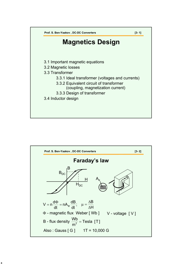 magnetics design
