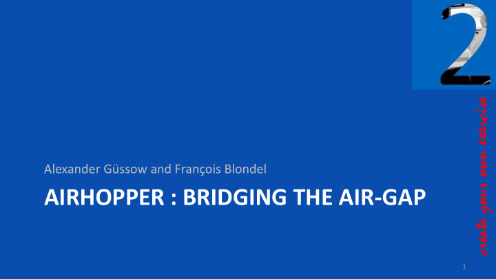 airhopper bridging the air gap