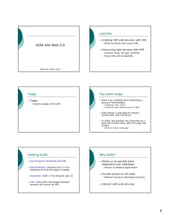 1  The Heart of AJAX  AJAX in action  '(&amp;52$