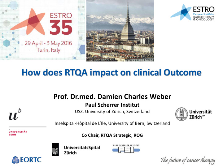 how does rtqa impact on clinical outcome prof dr med