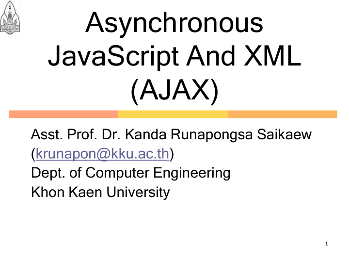 asynchronous javascript and xml ajax