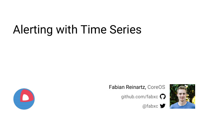 alerting with time series