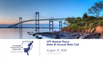 IMAGE  VPP Market Place  State Bi-Annual Web Call  August 19, 2020  Connecting for Solutions