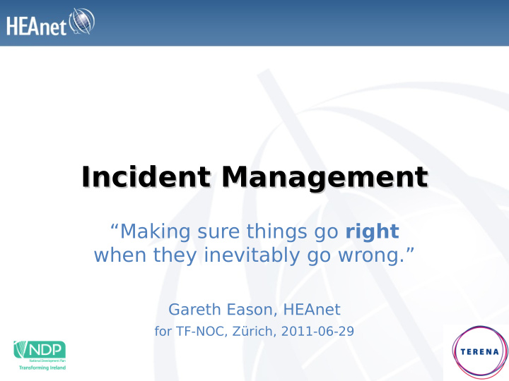 incident management incident management