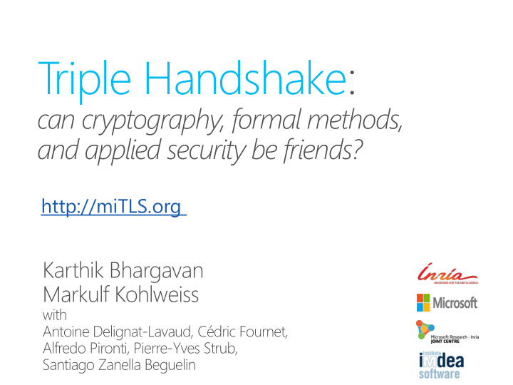 t riple handshake