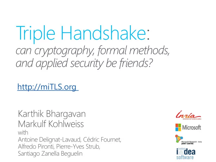 t riple handshake