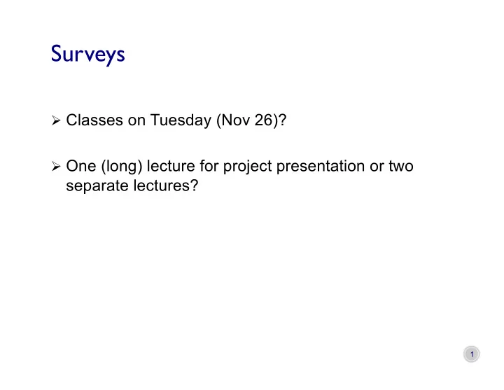 surveys