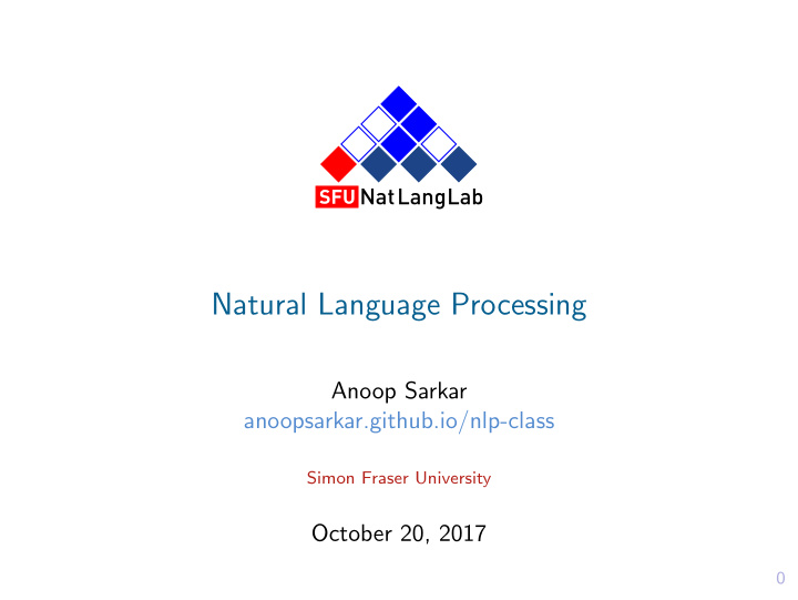 natural language processing