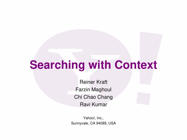 searching with context