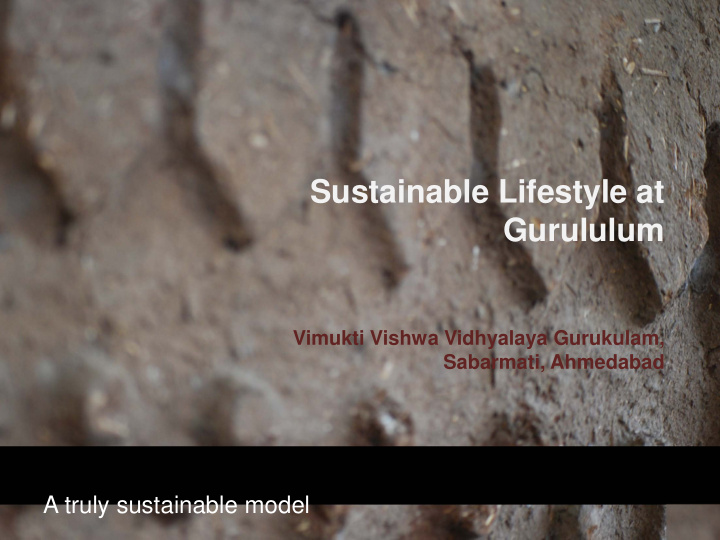sustainable lifestyle at gurululum