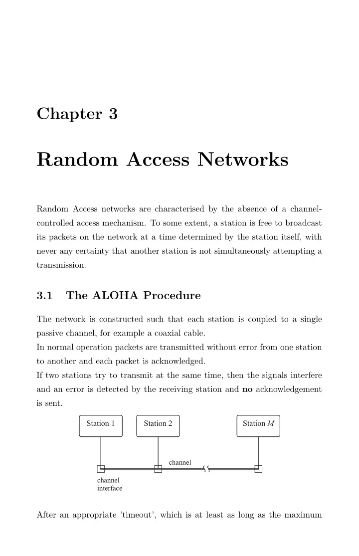 random access networks