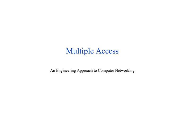 multiple access
