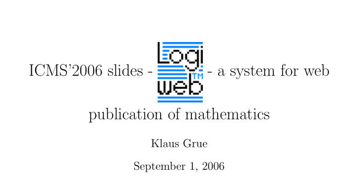 icms 2006 slides a system for web publication of