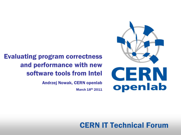 cern it technical forum
