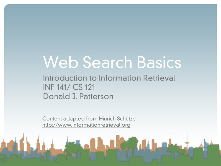 web search basics