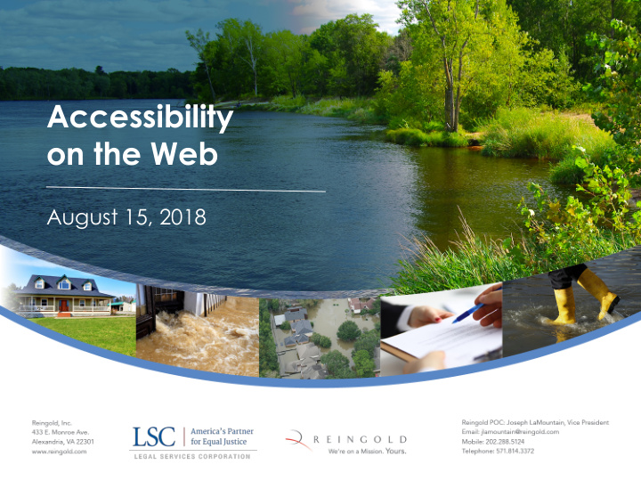 accessibility on the web