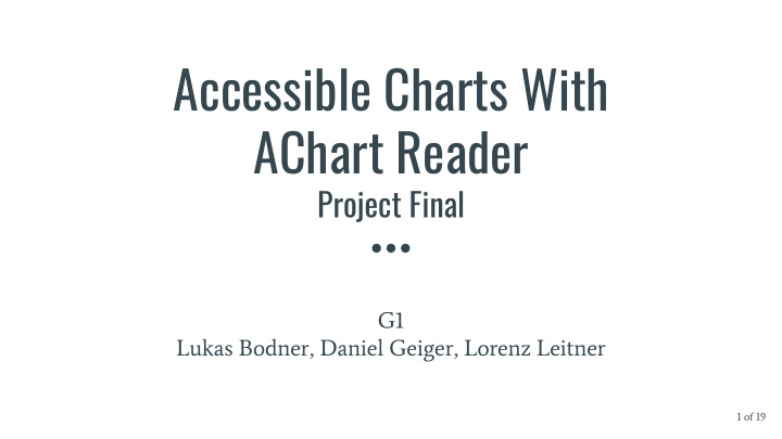 accessible charts with achart reader