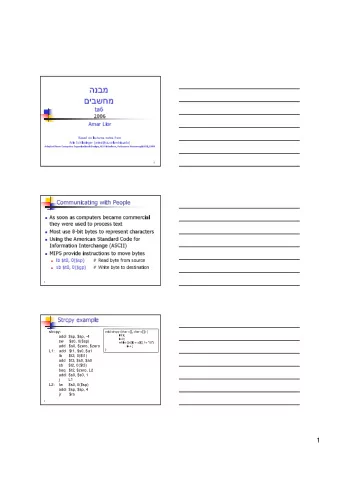 ta6  2006  Amar Lior  Based on lectures notes from  Arie Schlesinger