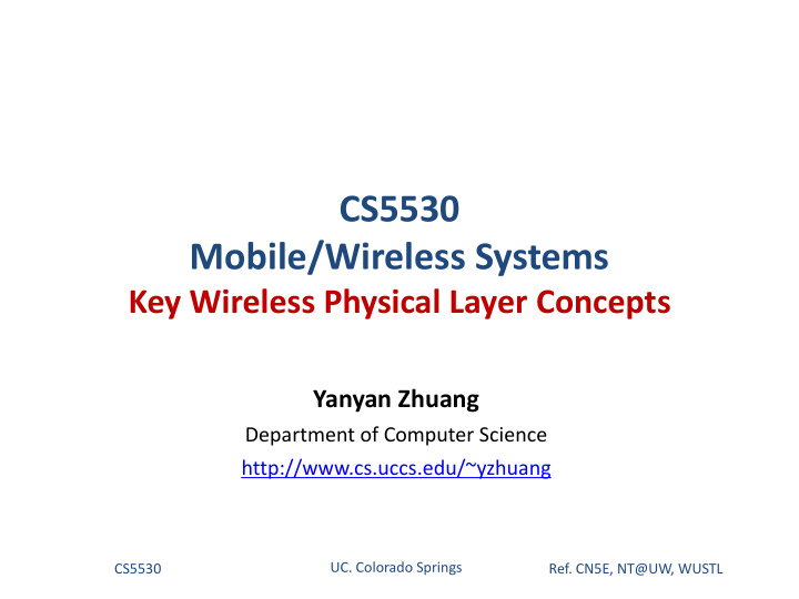 cs5530 mobile wireless systems