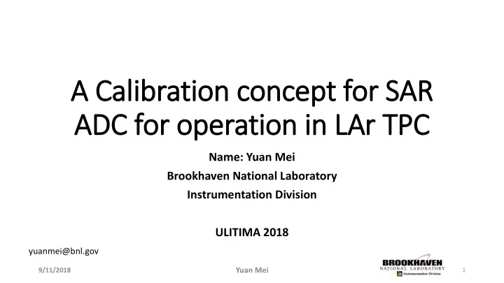 adc for operation in lar tpc