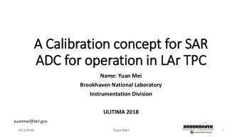 ADC for operation in LAr TPC  Name: Yuan Mei  Brookhaven National Laboratory  Instrumentation