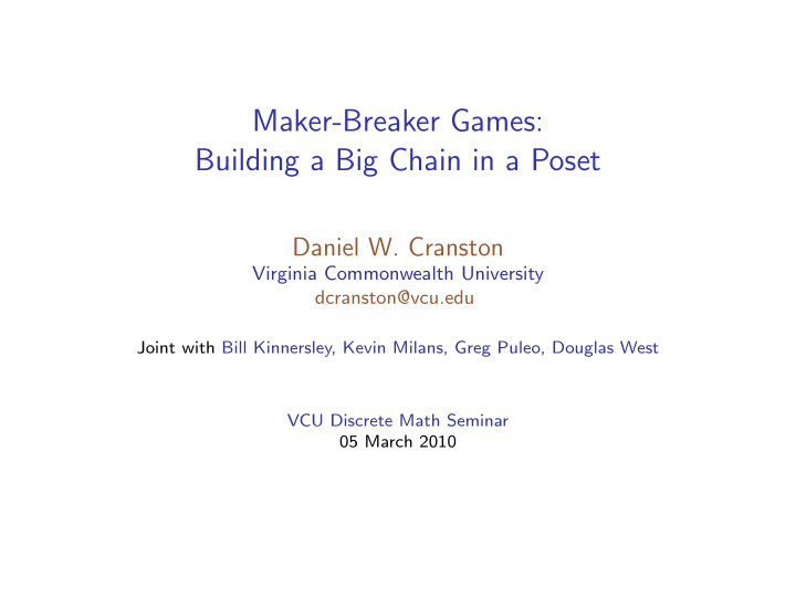 maker breaker games building a big chain in a poset