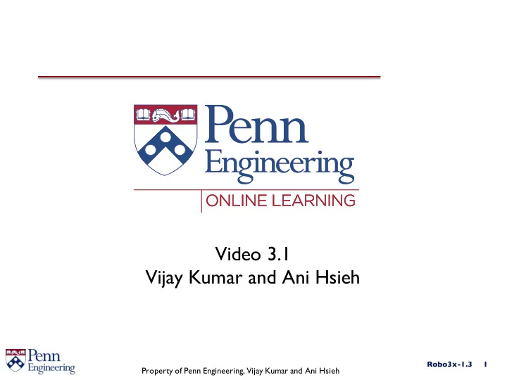 video 3 1 vijay kumar and ani hsieh