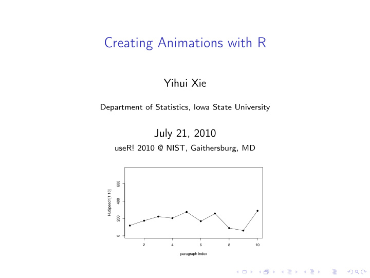 creating animations with r