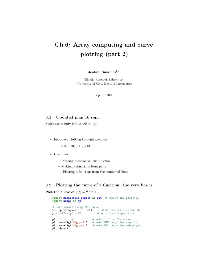 ch 6 array computing and curve plotting part 2