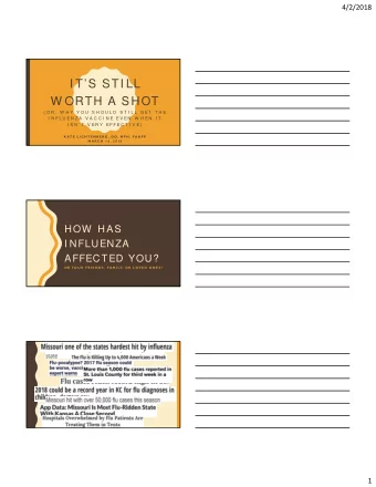 I TS STI LL  W ORTH A SHOT ( O R ,  W H Y  Y O U  S H O U L D  S T I L L  G E T  T H E  I N F L