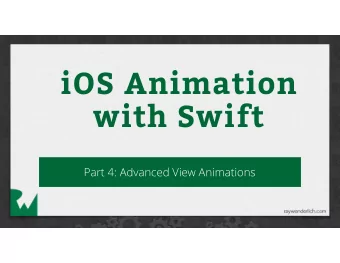iOS Animation  with Swift  Part 4: Advanced View Animations  Using an auxiliary view  start  end