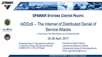IoDDoS  The Internet of Distributed Denial of  Service Attacks  A Case Study of the Mirai