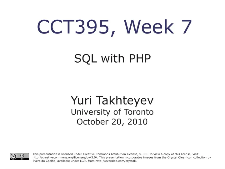 cct395 week 7