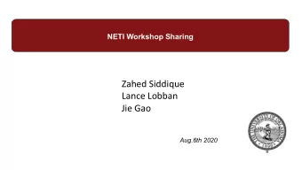 Zahed Siddique  Lance Lobban  Jie Gao  Aug.6th 2020  Set expectations for class  Give instructions