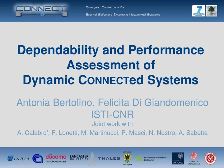dependability and performance assessment of dynamic c