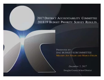 Why Does The DAC Do This? Statute Statute (C.R.S. 22-11-302 (1)(a) and C.R.S. 22-11-302 (1) (b))