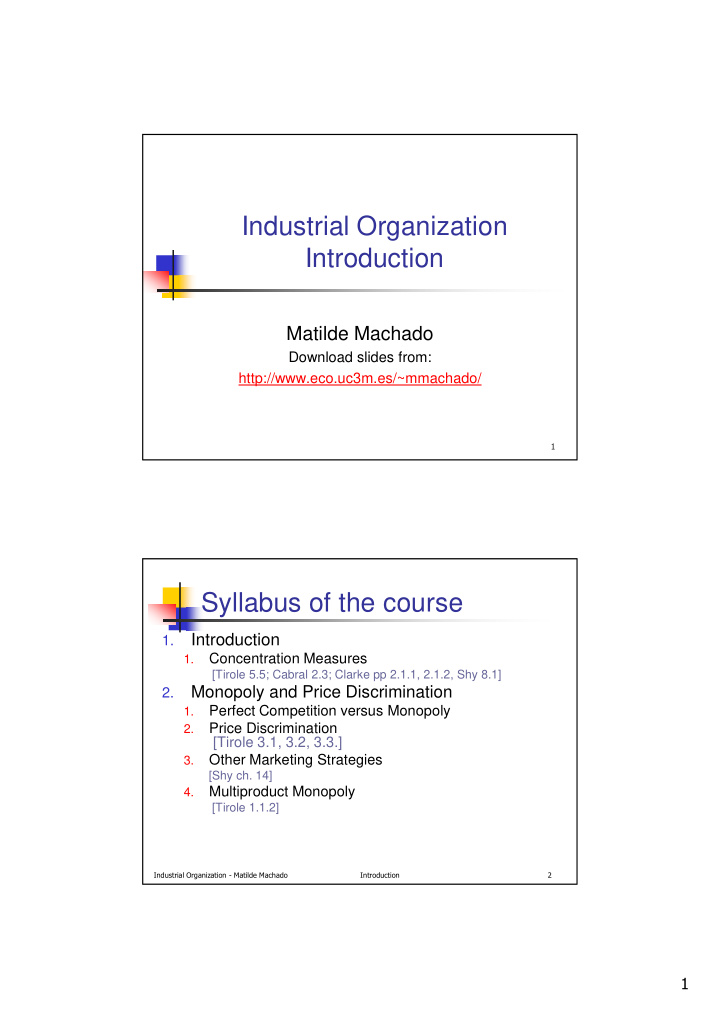 industrial organization introduction