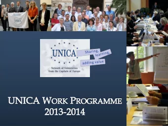 1 More information in  2  4 goals for 2013/2014 1. Sharing, learning, adding value :  increasing