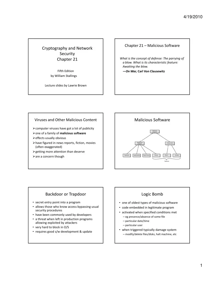 cryptography and network security chapter 21