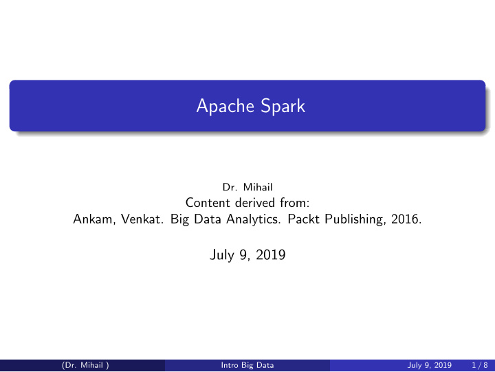 apache spark