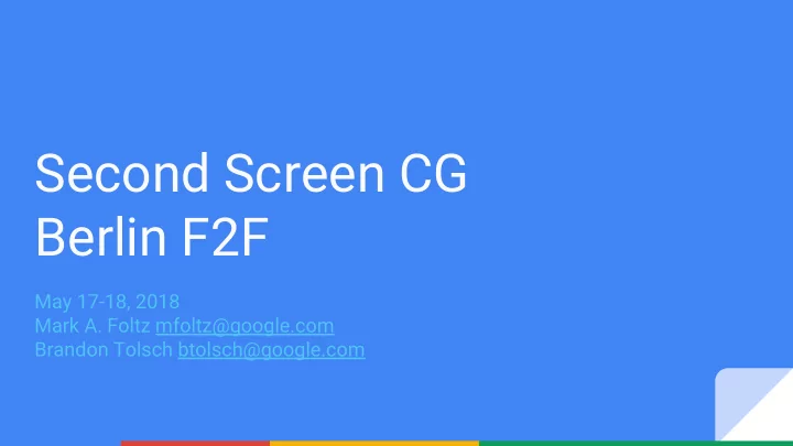 second screen cg berlin f2f
