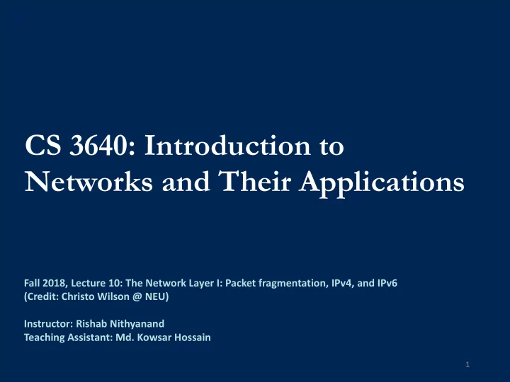 cs 3640 introduction to
