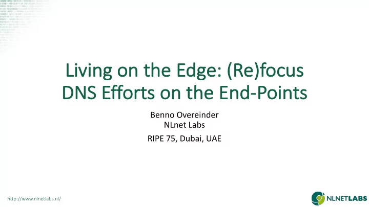 li living on the edge re focus dn dns efforts orts on on